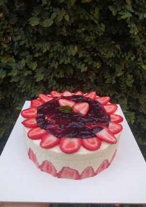 Una foto de Fraisier de frutilla