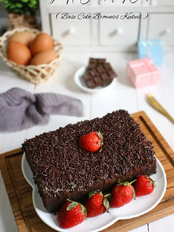 Langkah Gampang Membikin Resep  Simple Birthday Cake (Base Cake Brownies Kukus) yang Bisa Manjain Lidah, Enak Banget