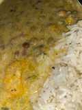 Guandules con coco guisado