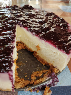Una foto de Tarta de queso SIN horno