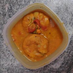 A picture of Sambhar Vada.