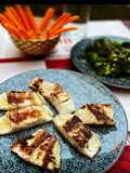 Idea de cena: Corvina, brócoli y hummus con dip de zanahorias 🥕