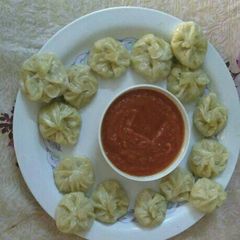 A picture of Veg momos.