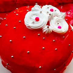 A picture of Gel cake recipe without oven.