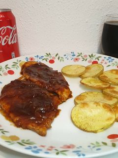 Una foto de Pollo a la Coca-Cola