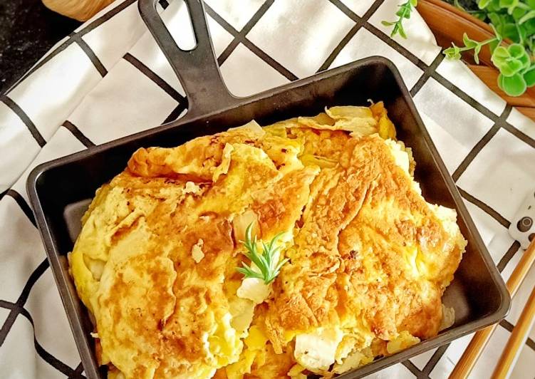 makanan Telur Dadar Sawi Anti Gagal