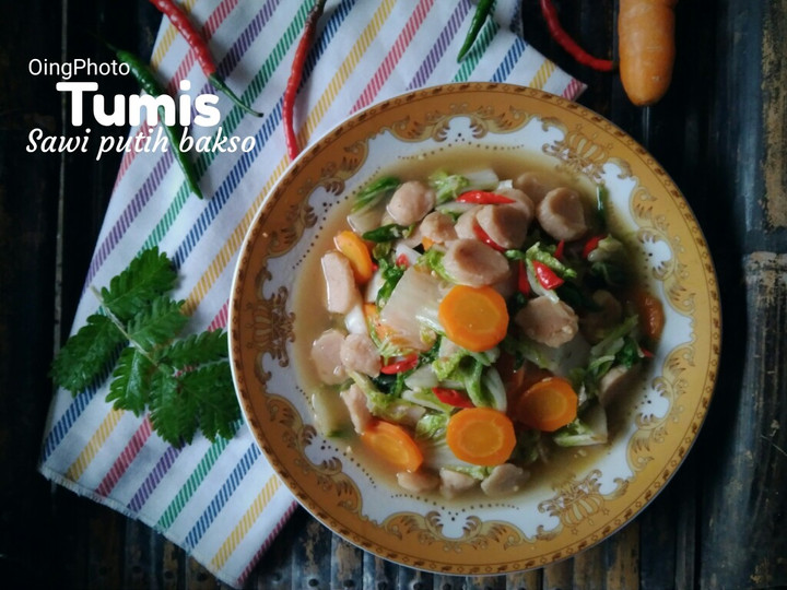 Resep Tumis sawi putih bakso yang Sempurna