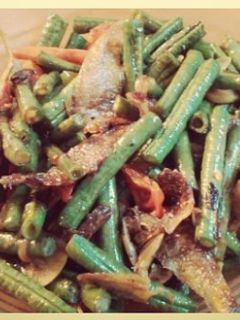 Foto resep Tumis Kacang panjang ikan asin enak