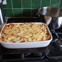 A picture of Pork Mince and Pasta Bake.