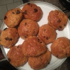 A picture of Choc chip scones.
