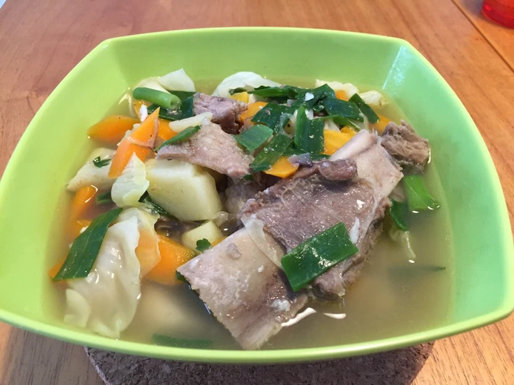 Cara Mudah Menyiapkan Resep Sop iga sapi/sop tangkar sayuran sedaap yang Sempurna