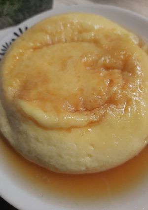 Una foto de Flan casero en microondas