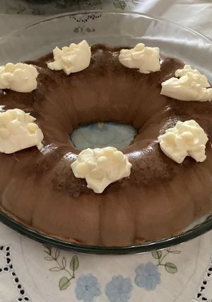 Una foto de Gelatina de chocolate