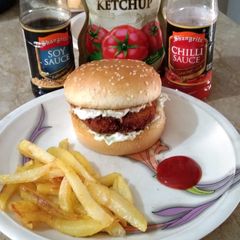 A picture of Beef burger.