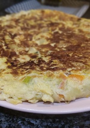 Una foto de Tortilla de patata y verdura