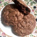 Μαλακά cookies διπλής σοκολάτας