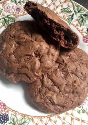 Φωτογραφία της συνταγής Μαλακά cookies διπλής σοκολάτας