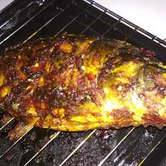 รูปของ Ikan mas panggang oven