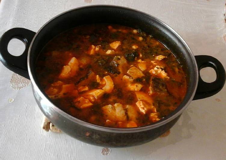 Potaje de garbanzos con bacalao