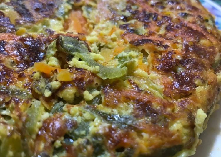 Tortilla individual de zapallitos y zanahoria Receta de Sara Calvo Cookpad