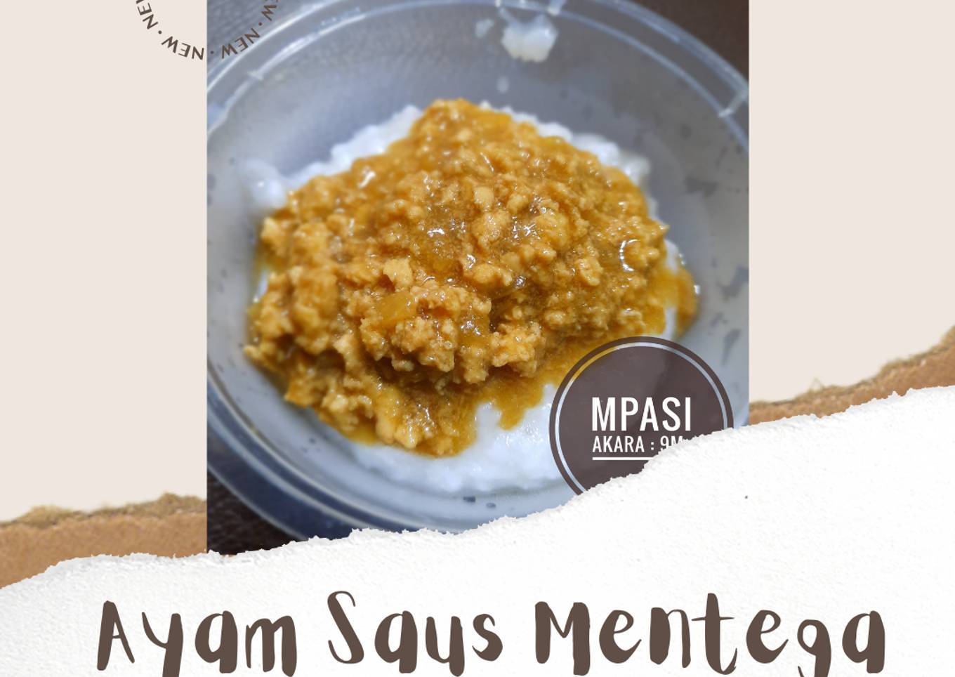 MPASI 9M+ : Ayam Saus Mentega
