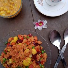 A picture of Vegetable Upma.