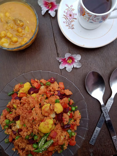 A picture of Vegetable Upma.