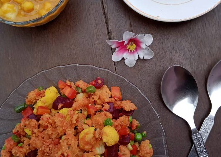 Recipe of Favorite Vegetable Upma