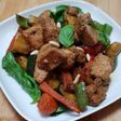 Atún y verduras al Wok