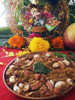 धनिया की पंजीरी (Dhaniya ki Panjiri recipe in hindi) रेसिपी मुख्य फोटो