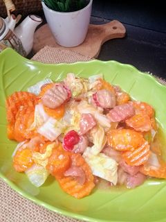 Foto resep Tumis Sawi Putih dan Wortel