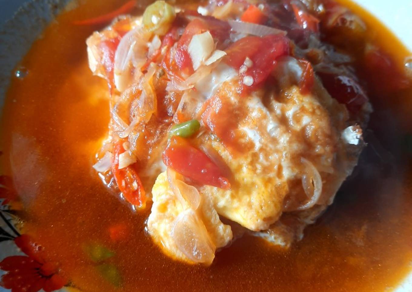 Telur masak asam pedas