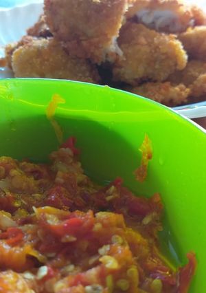 Foto resep Chicken Katsu + Sambal Bawang