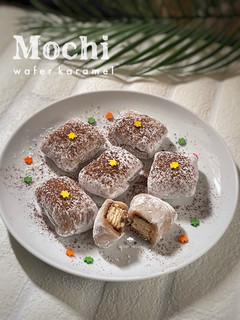 Foto resep Mochi Isi Wafer Karamel (Tanpa Tepung Ketan)
