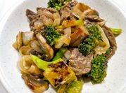 A picture of flank steak stir fry