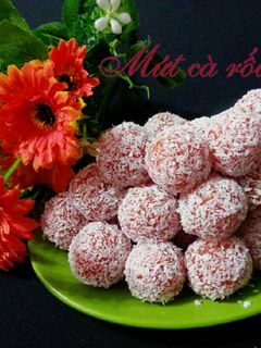 Hình của món Mứt cà rốt viên.