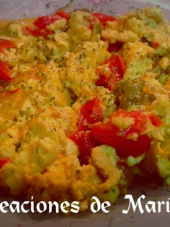 Una foto de Revuelto de pimiento 3 colores
