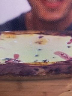 Zabos Túrótorta áfonyával recept fotója