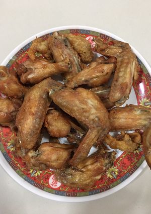 รูปของ “ปีกไก่ทอดน้ำปลาแบบไม่ใส่แป้ง”เฮงเฮงเฮง