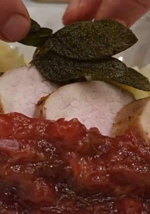 Sertésszűz szilvachutneyval recept fotója