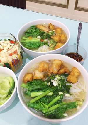 Hình của món Bún cá Bắc Giang.