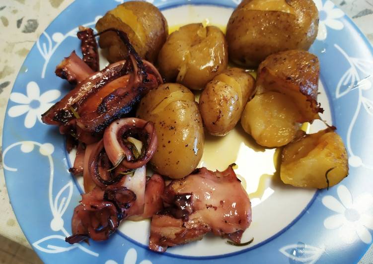 Polvo à lagareiro (com toque especial da mãe) - Tudogosreceitas