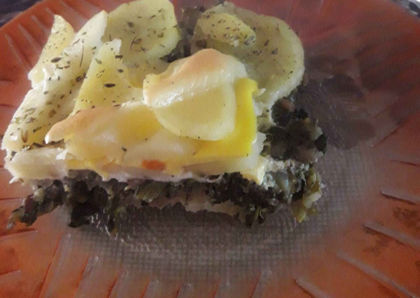 Lasagna con papa y zapallo