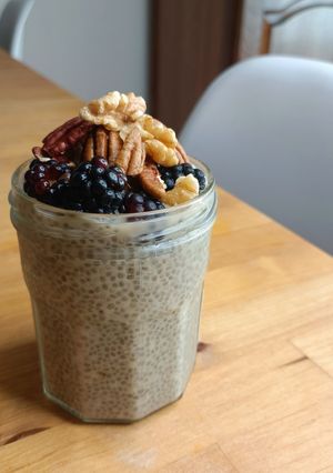 Une photo de 🌱 Pudding de chia au chai Latte
