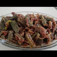 A picture of Bhindi ka salan.