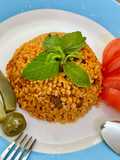 البرغل بالبندوره واللحم