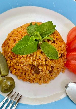 صورة لوصفة البرغل بالبندوره واللحم