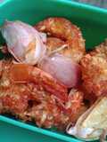 Bumbu udang goreng bwang putih 🍤