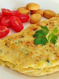 Una foto de Tortilla de bacalao y puerro