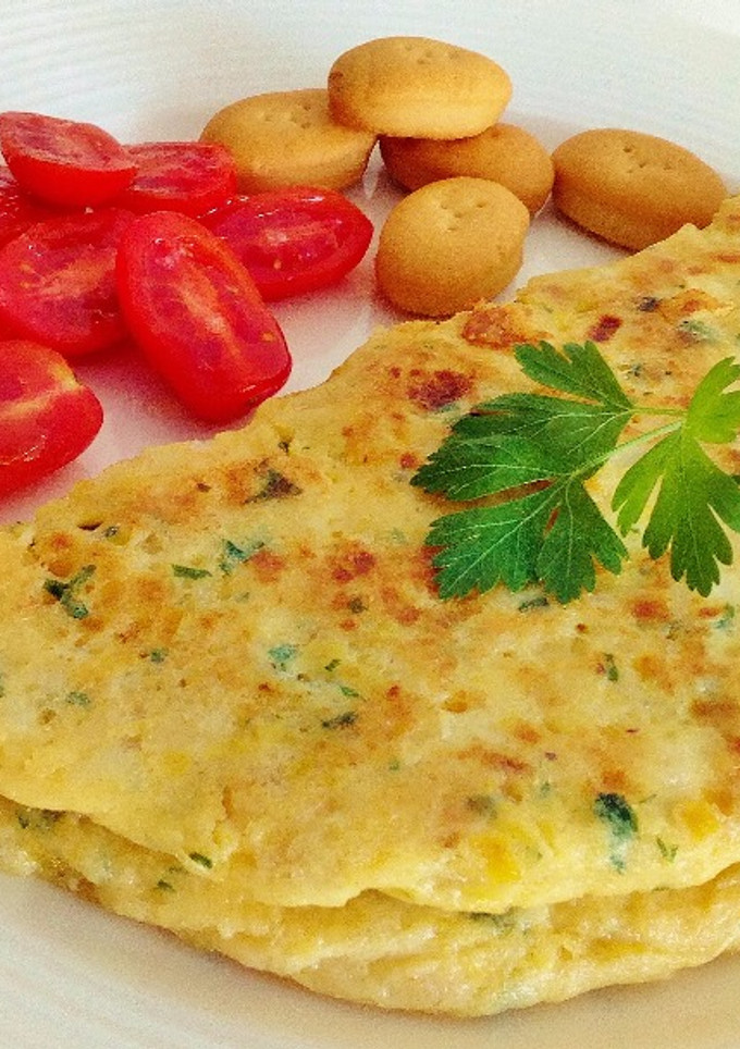 Una foto de Tortilla de bacalao y puerro